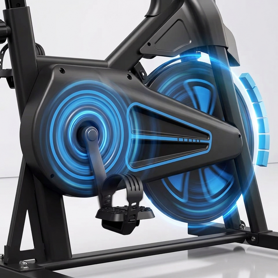 Vélo spinning Fitmovéa QK116C guidon réglable cadre acier
