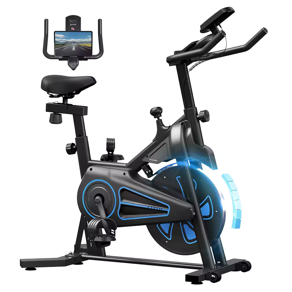 Vélo spinning Fitmovéa QK116C volant 12 kg vue d'ensemble
