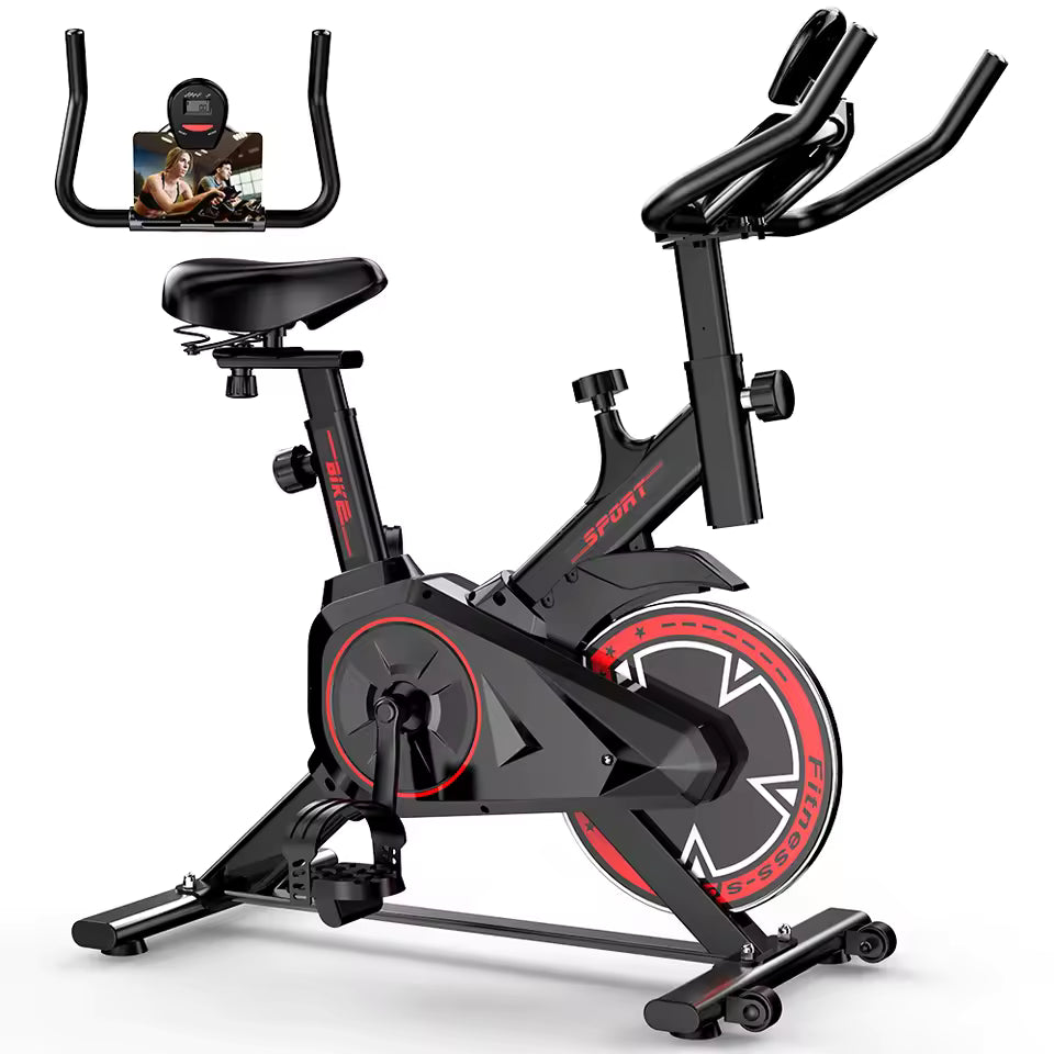 Vélo spinning Fitmovéa QK101 volant 10 kg vue d'ensemble