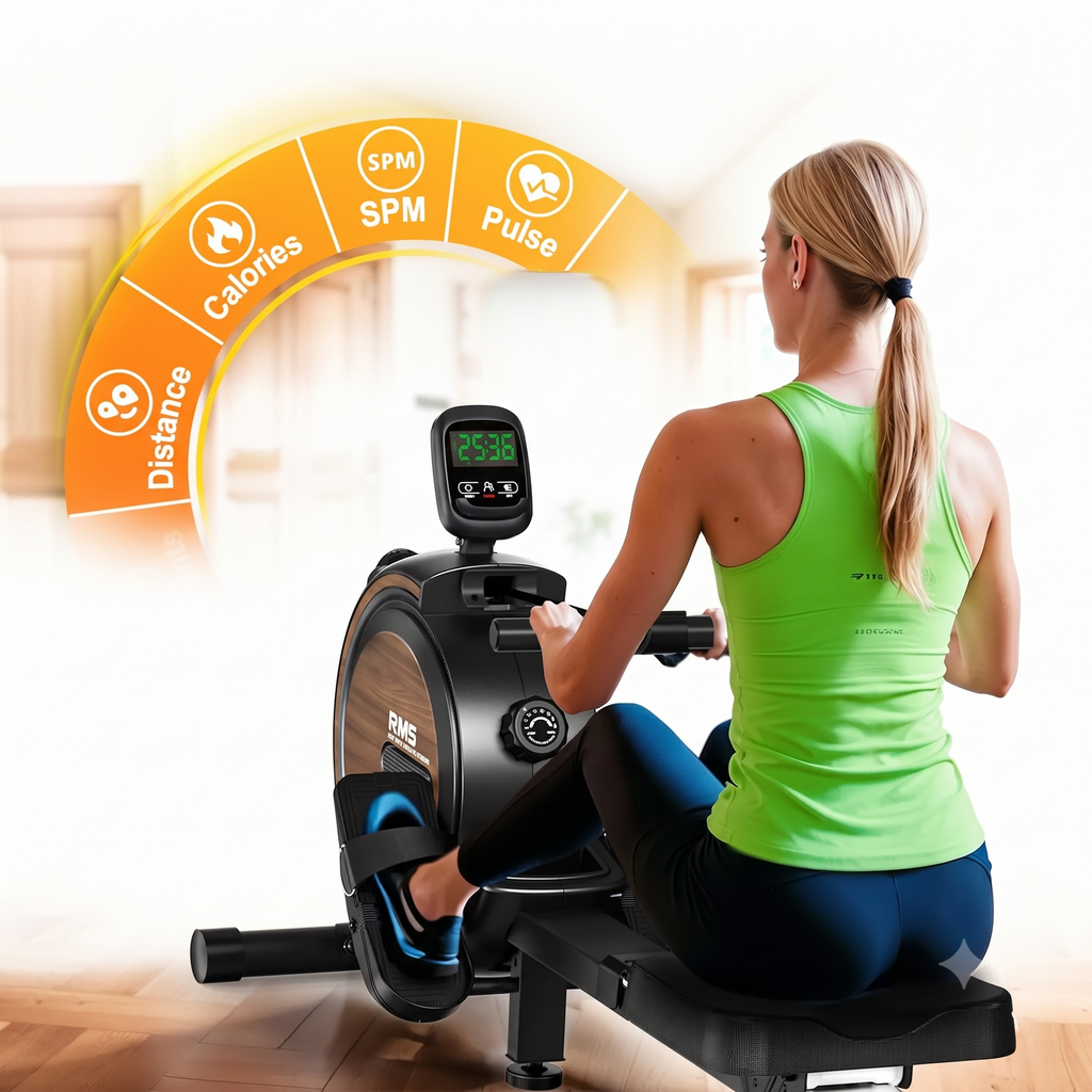 Rameur Fitmovéa RM5 écran Bluetooth Kinomap suivi entrainement