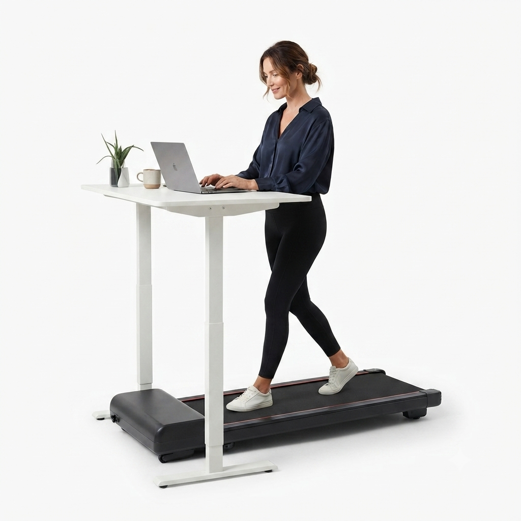 Tapis de course pliable Fitmovéa U18F replié rangement