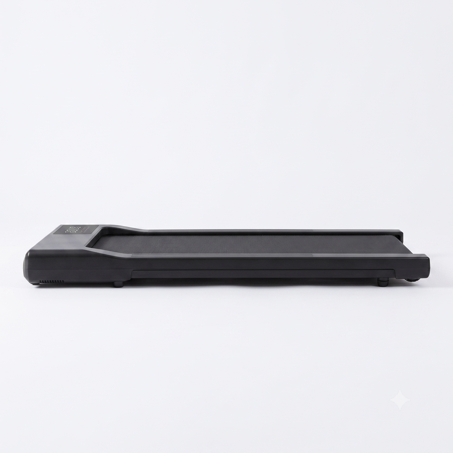 Tapis de marche plat Fitmovéa sous bureau télétravail
