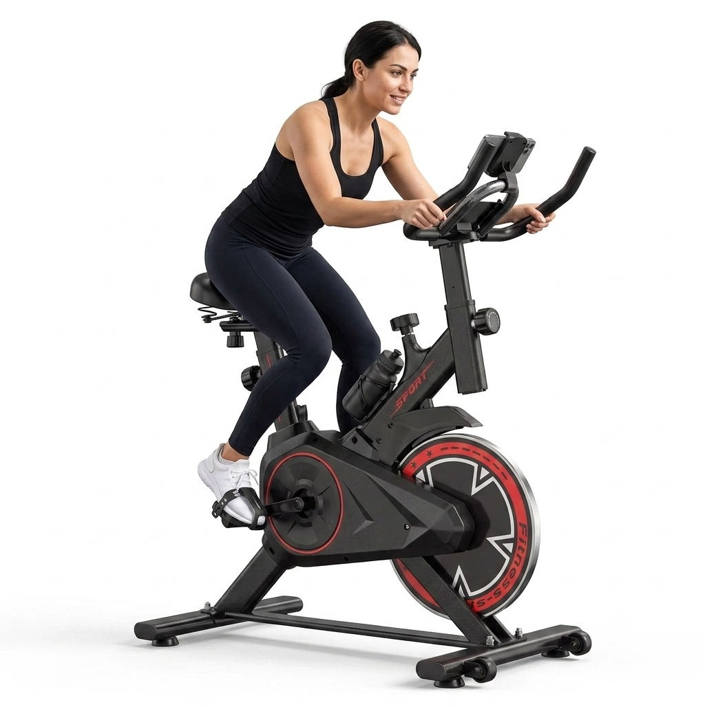 Vélo spinning Fitmovéa QK101 résistance friction molette