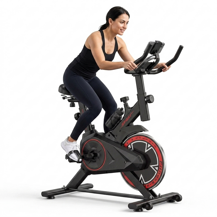 Vélo spinning Fitmovéa QK101 résistance friction molette